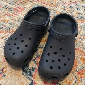 Navy Blue Crocs